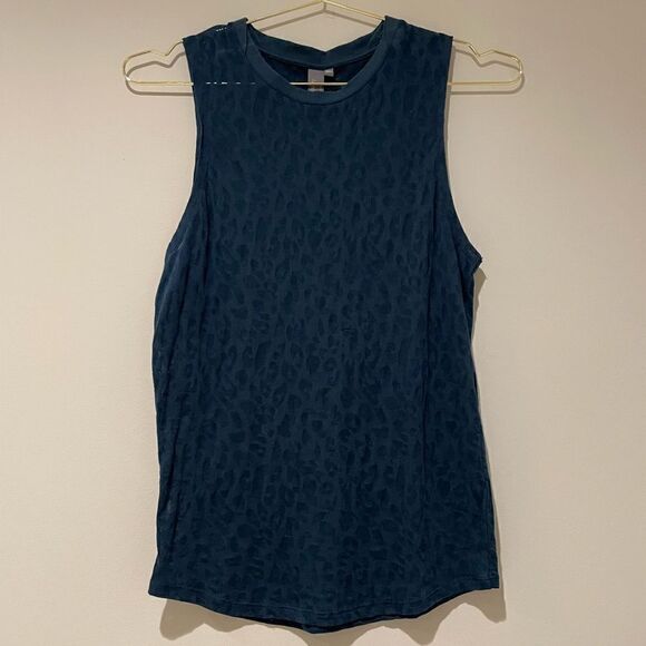 EUC Sweaty Betty Flow Workout Vest, Beetle Blue Sz. XXS - Picture 5 of 10